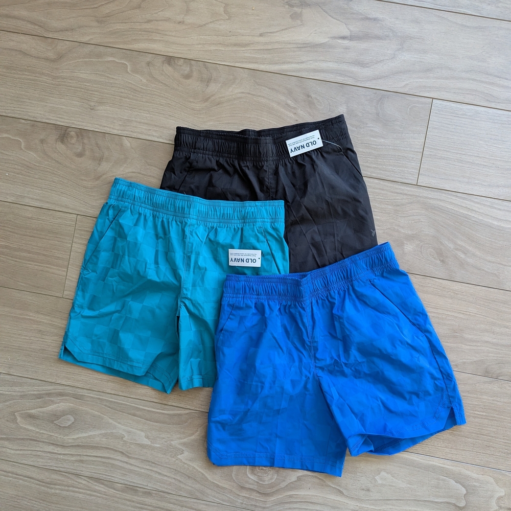 Set Of 3 Old Navy Kids Soccer Shorts Size 8 M